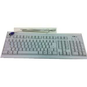   Keyboard (Beige White Ivory Keyboard with Black Letters Characters