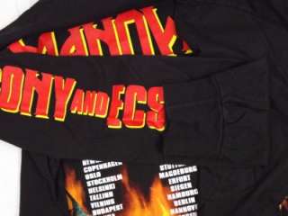 Vtg MANOWAR Agony And Ecstasy World Tour 94/95 Longsleeved T Shirt(L 