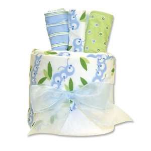    Trend Lab Bath Gift Cake Towel and Washcloth Set, Caterpillar Baby