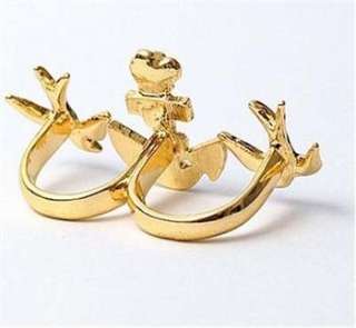 Fashion Swallow Anchor 3 Cascade Finger Fashion Rings w169 great gift 