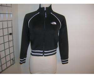 THE NORTH FACE black stretch liner poly zip up jacket. Girls size 