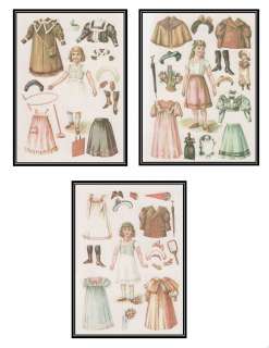 Dollys Dressmaker Antique Doll Pattern Wardrobe 9  