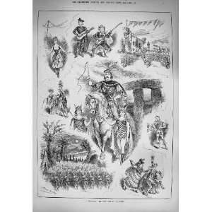    1884 Chilperic Empire Theatre Actors Costumes Horse