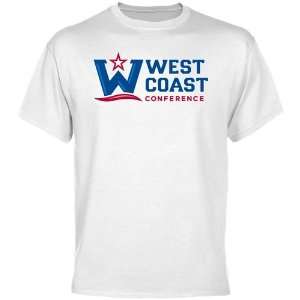  NCAA West Coast Conference Gear Basic Logo T Shirt   White 