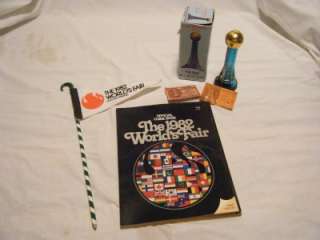 1982 Knoxville Tn Worlds Fair Lot Guidebook, Pencil, Sunsphere Model 