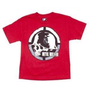  Metal Mulisha Youth Bisect T Shirt   Small/Cardinal 