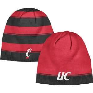  Cincinnati Bearcats Striped Reversible Knit Hat Sports 