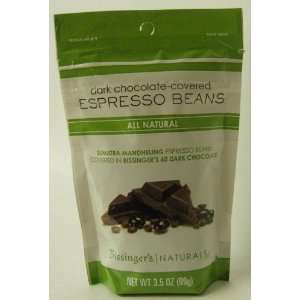 Bissingers Dark Chocolate covered Espresso Beans Two Bags  