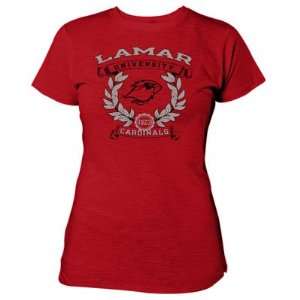  Lamar University Cardinals Womens T Shirt Sports 