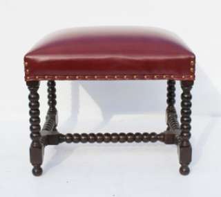 American Jacobean style Pair of Walnut Benches 19th c.  