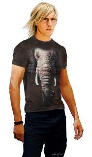 THE MOUNTAIN T SHIRT ELEPHANT FACE TOP TEE L  