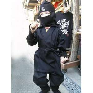  Authentic Ninja Costume and Uniform for Child Black 3L Toys & Games