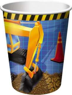 Trucks & Diggers Party Cups x 8   Under Construction £2.75