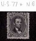 US stamp 153 p3 24c Purple National Bank Note Proof India Paper stamp 