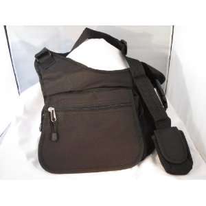  Messenger Bag  Black  Medium Utility Bag  BB009BK 