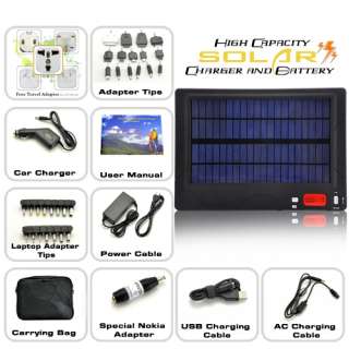  Capacity Solar Charger and Battery   the perfect green tech gadget 