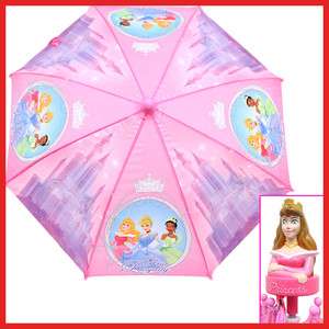   Tiana Kids Umbrella w/ Belle Figure Handel  Pink Purple Castle  