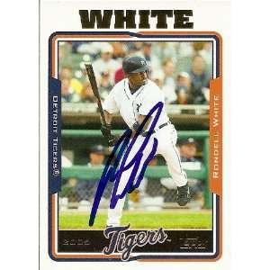   Rondell White Signed Detroit Tigers 2005 Topps Card