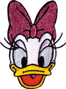 Walt Disneys Daisy Duck Smiling Face Head Patch  