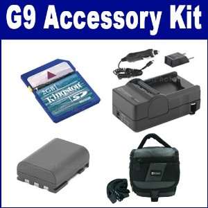  Canon Powershot G9 Digital Camera Accessory Kit includes 