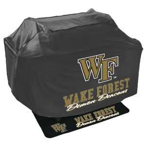  Mr. Bar B Q NCAA Grill Cover and Grill Mat Set, Wake 