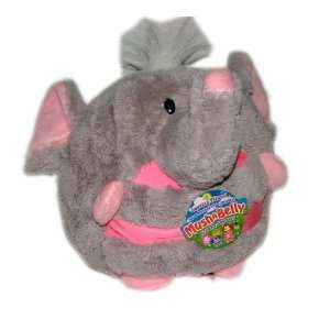  Mushabelly Grumble Squeezes   Gray and Pink Elephant Toys 
