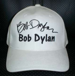 BOB DYLAN CAP / HAT W/ STITCHED AUTOGRAPH  