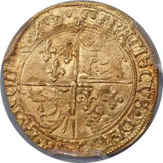 France Francis I (1515 1547) gold Ecu dOr du Dauphine PCGS AU 58 