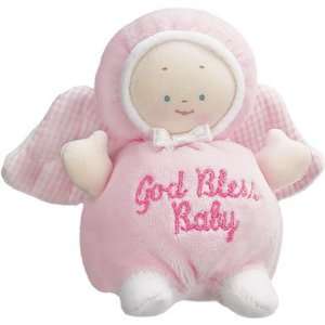  Gund God Bless Baby Angel Rattle Pink Toys & Games