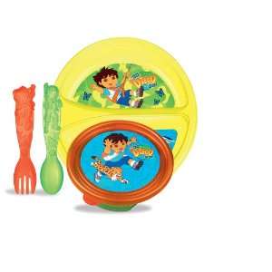  Munchkin Go Diego Go 10 Piece Reusable Meal Time Set Baby