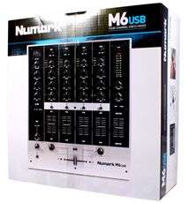 NUMARK M6USB 4 CHANNEL PRO DJ MIXER WITH USB INTERFACE  