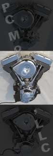 127 CI BLACK & CHROME FINISH ENGINE MOTOR EVO HARLEY S&S CYCLE ULTIMA 