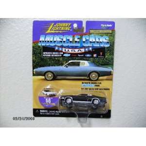  Johnny Lightning Muscle Cars 1973 Dodge Charger Blk and 