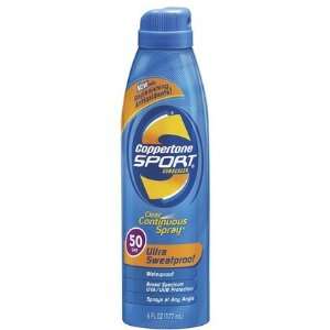 Coppertone Sport Clear Continuous Spray SPF 50 Sunscreen 