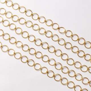 18K Solid Yellow Gold Chain With 6.5mm Links (6 INCH)  