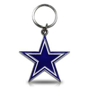  NFL Dallas Cowboys 3D Emblem Metal Key Chain, Official 