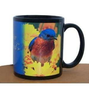  Eastern Bluebird Blue Bird 11 oz Black Mug Everything 