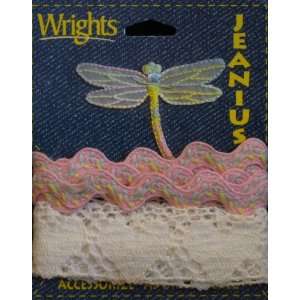  Wrights Jeanius Trim Embellishments Dragonfly Appliqué 