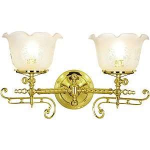  Antique Wall Lamps. Louisville Double Gas Sconce With 4 