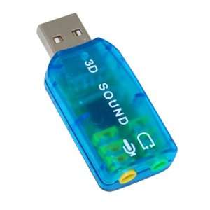  USB 2.0 External Audio Sound Card Adapter Musical 