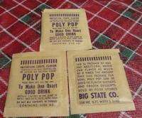 1940s One Package PolyPop Drink Mix Ft Worth TX  