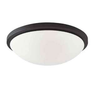   60/2949 Button 4 Light Fluorescent Textured Black Close to Ceiling