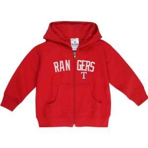 Texas Rangers Infant Embroidered Logo Full Zip Hooded Sweatshirt