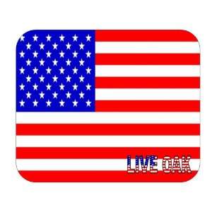  US Flag   Live Oak, Texas (TX) Mouse Pad 