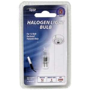 Halogen Replacement Bulb, 5 Watt, JC G4 Base, UL105CL, UL110CL Alpine 