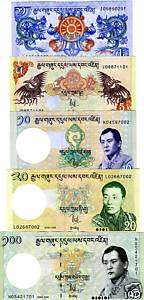 Bhutan, SET, 1;5;10;20;100 Ngultrum, 2006 2011, P NEW, UNC  