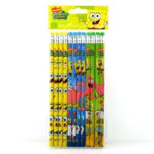  Sponge Bob Square Pants Pencil Set of 12 Toys & Games