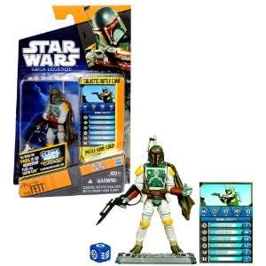   BOBA FETT with Blaster Rifle, Jet Pack, Battle Game Card, Die and