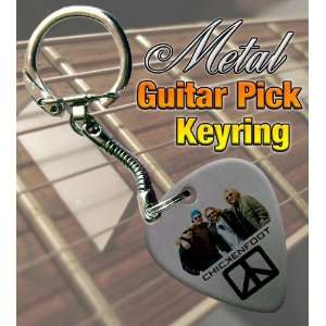  Chickenfoot Metal Guitar Pick Keyring Musical Instruments