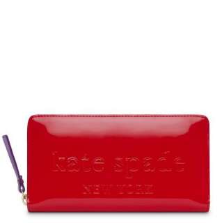 New Kate Spade Big Apple Neda Wallet Clutch Gifting pink And Cherry 
